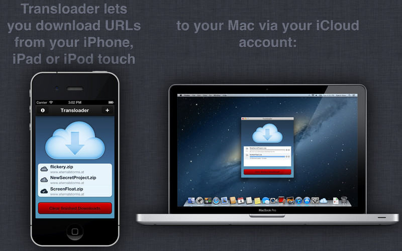 Transloader: Descargar URL en un Mac desde iOS