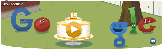 Google cumple 15años en el día de hoy