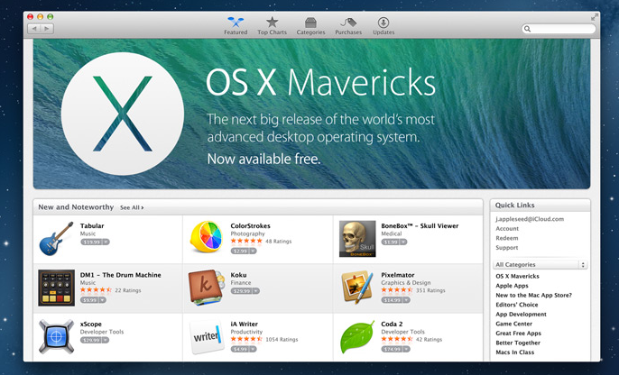 Como actualizar tu Mac a OS X Mavericks