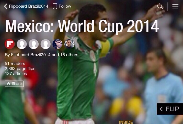 Lleva la Copa del Mundo, Brasil 2014 en la punta de tus dedos con Flipboard