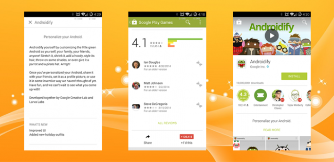Google Play se actualiza y ya muestra el aspecto que tendrá con Android L