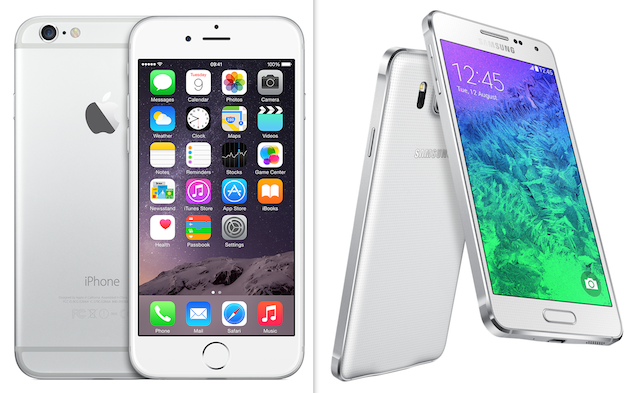 Comparativa: iPhone 6 contra Samsung Galaxy Alpha